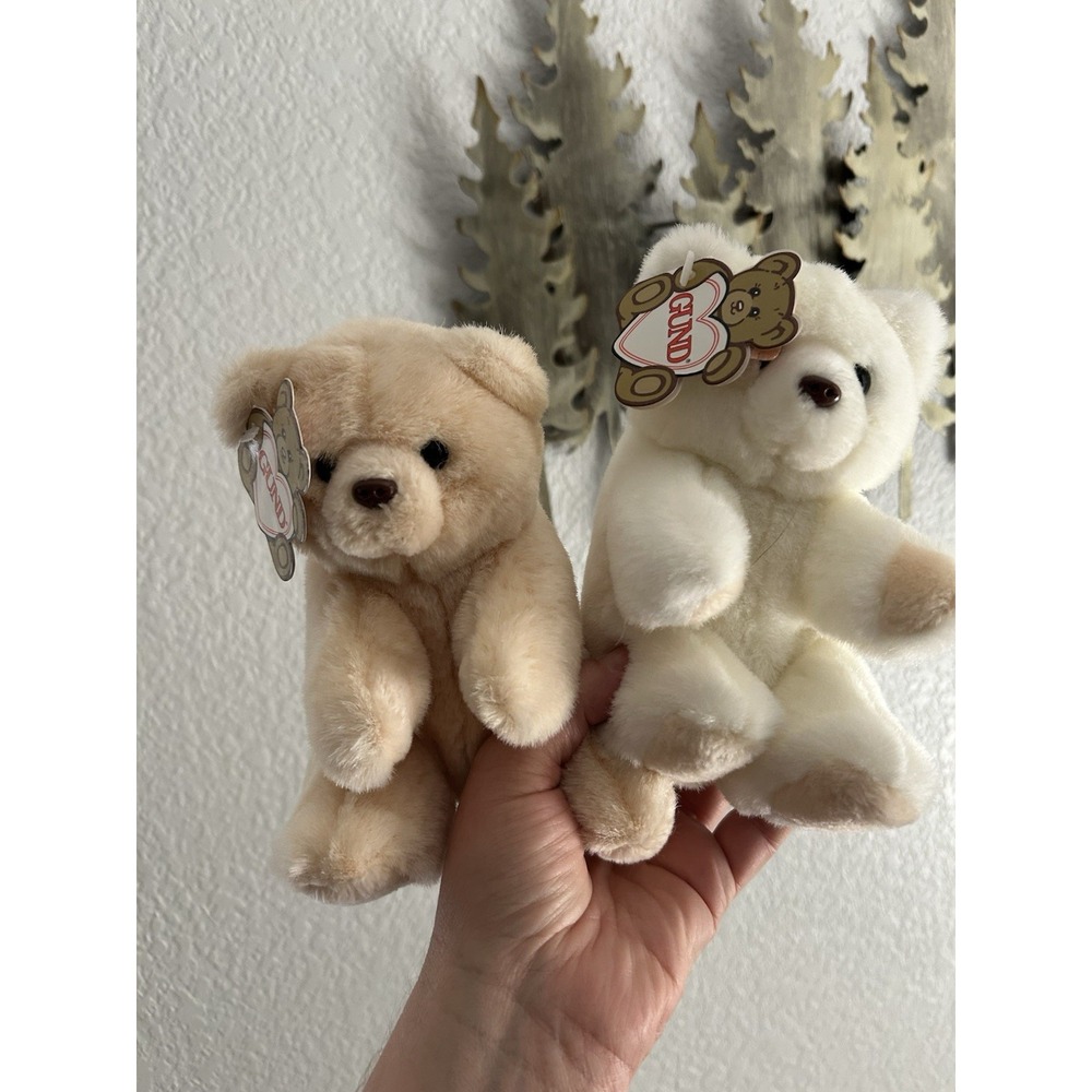 Vintage GUND, Inc  Brown Teddy Bear Plush 1989 7" Stuffed Toy